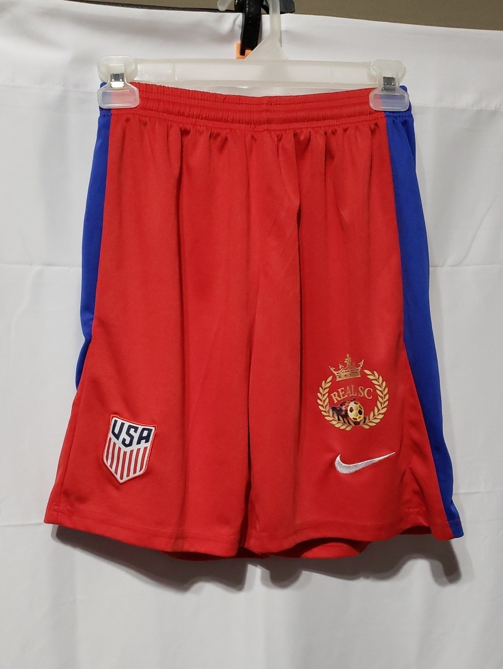 Nike USWNT/USMNT 2024 Away Stadium Soccer Shorts With The Real Soccer Club Logo